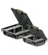 Caja de suelo 4 y 8 módulos Gris con chapa