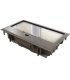 Caja de suelo 4 módulos Gris con chapa