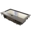 Caja de suelo 4 módulos Gris con chapa (CONFIGURE SU CAJA)