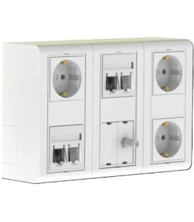 Caja de mecanismos superficie 6 módulos