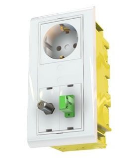 Caja de mecanismos empotrar 2 módulos
