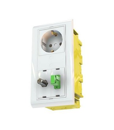 Caja de mecanismos empotrar 2 módulos