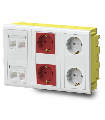 Caja de mecanismos empotrar 6 módulos