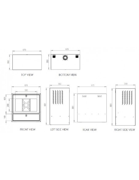 Armario mural compacto para PC industrial IP20