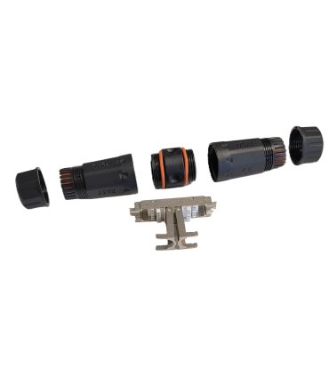 Conector-Espalmador RJ45 Cat6A STP IP68 Exterior