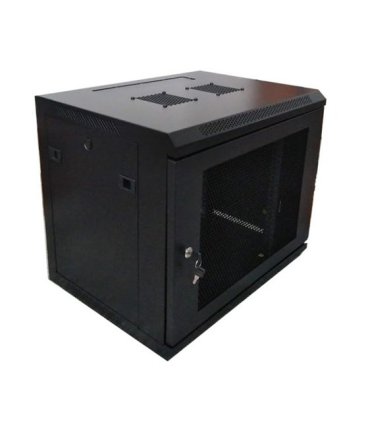 Rack mural 19" 9U F600. Puerta cristal