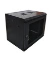 Rack mural 19" 9U F600. Puerta cristal