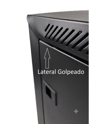armario rack mural 19" 12u fondo 450mm con puerta delantera de cristal