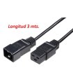 Cable Alimentación 3mts IEC320-C19/C20 16A/250V