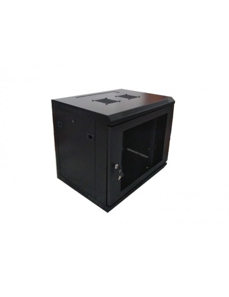 Rack Mural 12U F600mm. SIN accesorios. Puerta Perforada. 19"