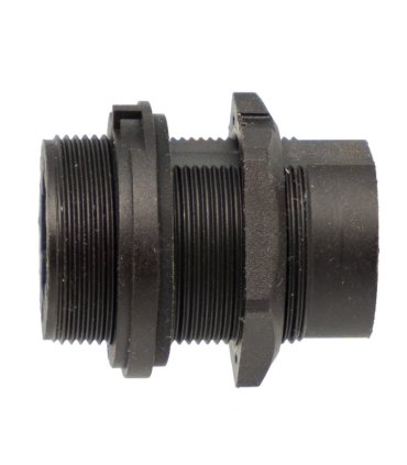 Conector CAT 6A STP industrial IP67, con tapa y protección.