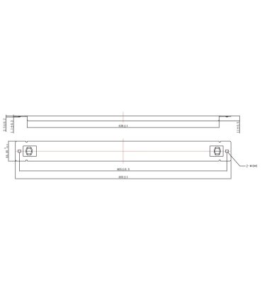 Panel 19" 1U ciego Snap-in