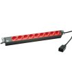 Regleta 19" BACHMANN 9 Schuko con cable C20
