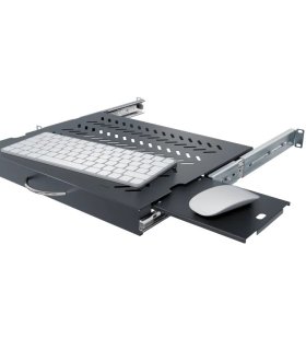 Bandeja Telescópica 19" 1U con prolongador para Ratón