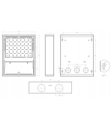 Armario ICT Registro Secundario 450X450X150