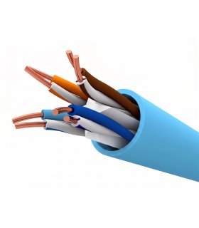 Cable CAT6 UTP 305m LSZH Rígido CPR DCA Azul