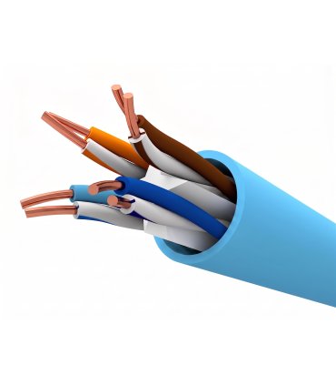 Cable CAT6 UTP 305m LSZH Rígido CPR DCA Azul