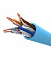 Cable CAT6 UTP 305m LSZH Rígido CPR DCA Azul