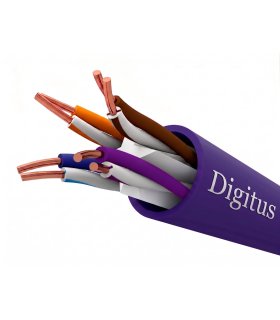 Cable CAT6 UTP 305m LSZH RIGIDO COBRE 100% Color violeta. 250 MHz, AWG 23/1 Dca