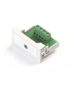 Módulo 22,5x45 Jack 3 .5 Hembra a Conector Placa.