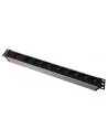 Regleta 19" 1U 8 Schuko Con Interruptor Aluminio