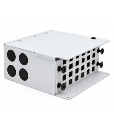 Caja fibra óptica metálica 24 conectores SC Simplex