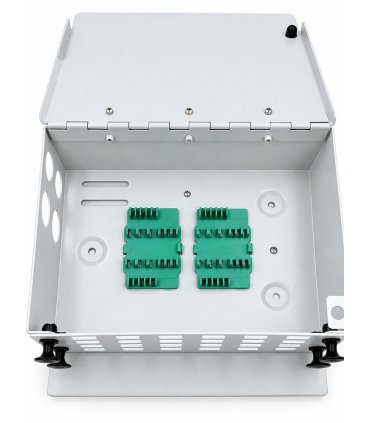 Caja fibra óptica metálica 24 conectores SC Simplex