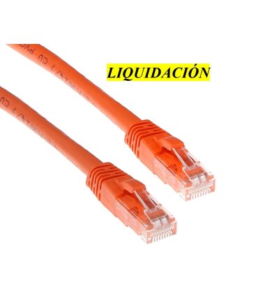 Latiguillo CAT6 UTP 2m RJ45 Naranja (PVC)