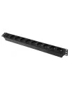 Regleta 19" 1U 9 Schuko Sin Interruptor PVC