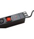 Regleta 19" 1U 12 Tomas IEC13 con interruptor. ALUMINIO