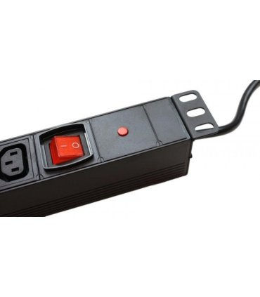 Regleta 19" 1U 12 Tomas IEC13 con interruptor. ALUMINIO