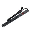 Regleta 19" 1U 12 IEC C13 Con Interruptor Aluminio