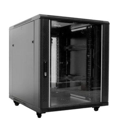 Rack 19" 18U 800x600 Puerta de Cristal