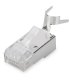 Conector RJ45 Macho CAT6A FTP Rigido. C/Guía AWG23