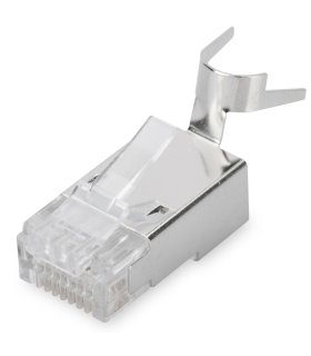 Conector RJ45 Macho CAT6A FTP Rigido. C/Guía AWG23