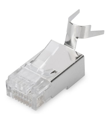 Conector RJ45 Macho CAT6A FTP Rigido. C/Guía AWG23