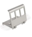 Soporte para conector 3 RJ45 a carril DIN