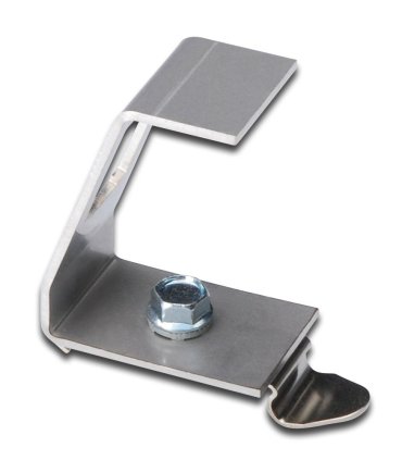 Soporte para conector RJ45 a carril DIN para 1 conectores