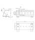 Soporte para conector RJ45 a carril DIN para 6 conectores