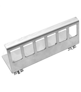 Soporte para conector 6 RJ45 a carril DIN