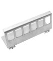 Soporte para conector 6 RJ45 a carril DIN
