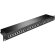 Patchpanel CAT6 STP 24 Puertos RJ45 19" Negro