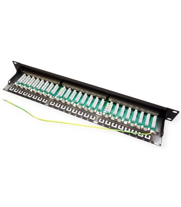 Patch Panel 19" 1U 24 puertos FTP CAT6A económico.
