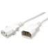 Cable Alimentación 1,8mts Blanco CPU a Monitor