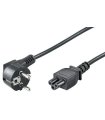 Cable alimentación Schuko macho- IEC-320-C5 3 Mts.