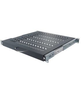 Bandeja Telescópica 1U para Rack suelo. F350 Fijación 4 puntos.
