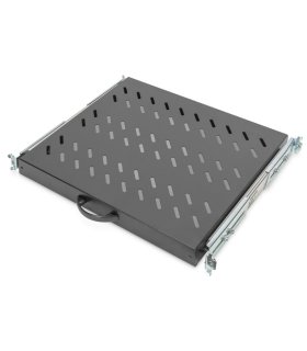 Bandeja Telescópica 1U para Rack suelo. Fijación 4 puntos. Con tirador
