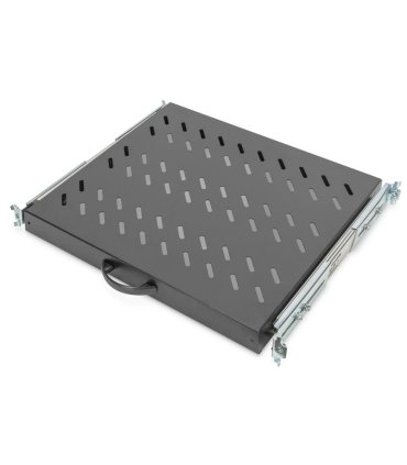 Bandeja Telescópica 1U para Rack suelo. Fijación 4 puntos. Con tirador