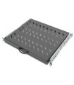 Bandeja Telescópica 1U para Rack suelo. Fijación 4 puntos. Con tirador