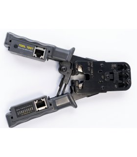 Tenaza Crimpadora 4/6/8 Pares con Tester
